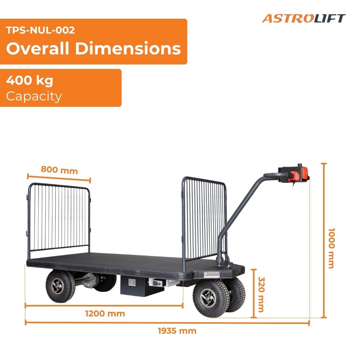 Buy Electric Platform with Fence in Tugs and Mobile Plafforms available at Astrolift NZ